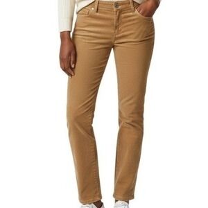 St Johns Bay Women Straight Leg Corduroy Pants Tan Size‎ 14